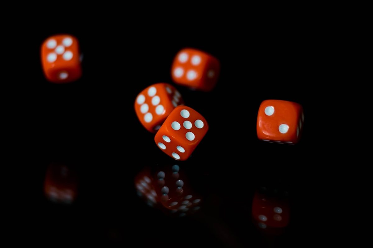 Craps table on a casino gaming floor